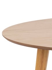 Actona Oak Roxby 4 Seater Round Dining Table - Image 5 of 5