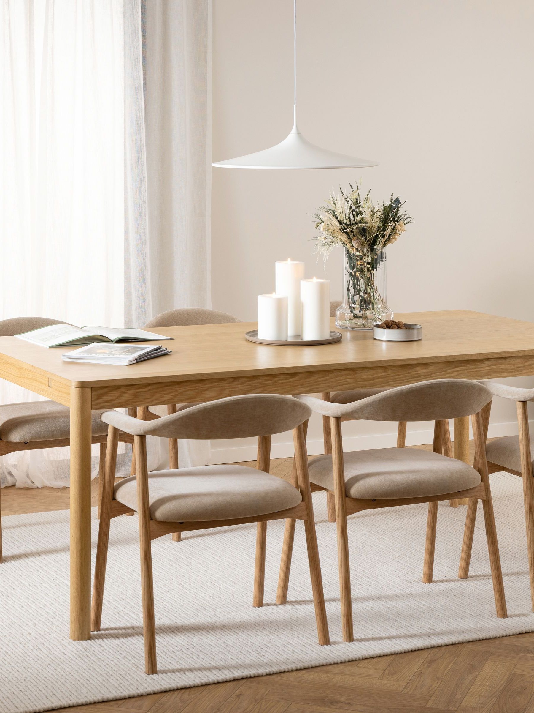 Florence Atlantic 8 Seater Dining Table - Oak - Furniture To Go - Image 2