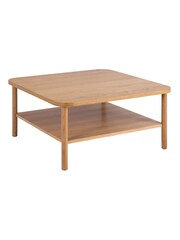 Actona Oak Banbury Square Coffee Table - Image 4 of 6