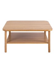 Actona Oak Banbury Square Coffee Table - Image 5 of 6
