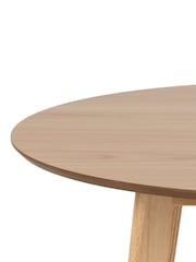 Actona Oak Roxby 4 Seater Compact Round Dining Table - Image 6 of 6