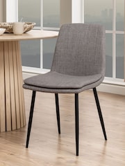 Actona Brown Becca Dining Chair Set of 4 - Image 2 of 6