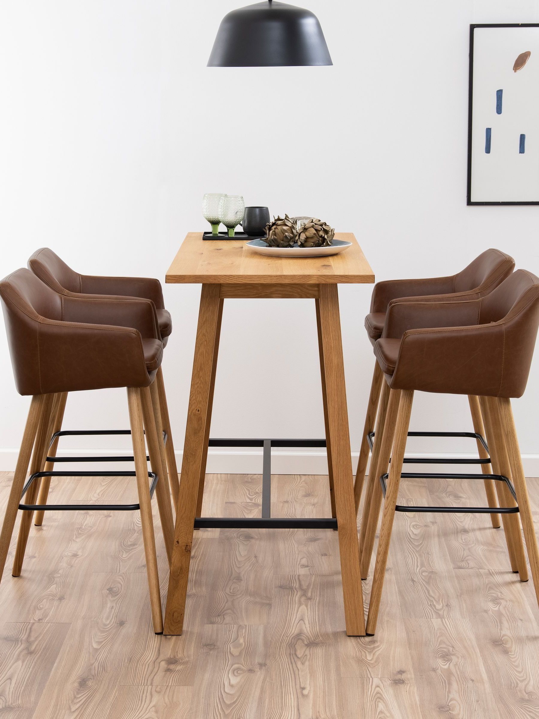 Actona Unisex Oak Chara Bar Table - Image 1