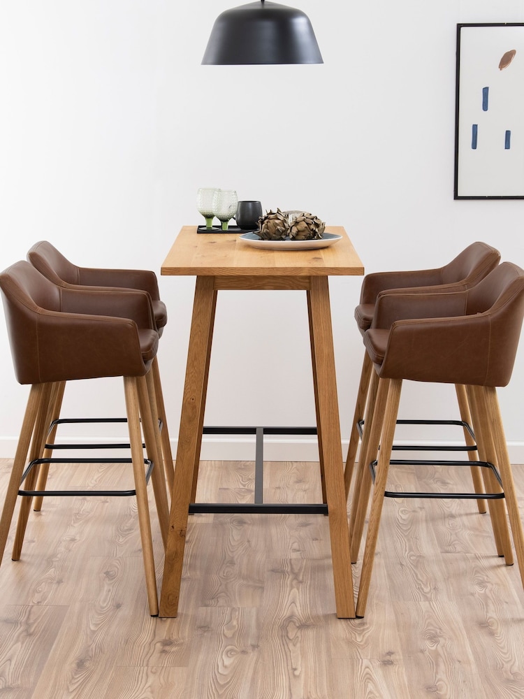 Actona Oak Chara Bar Table - Image 1 of 6