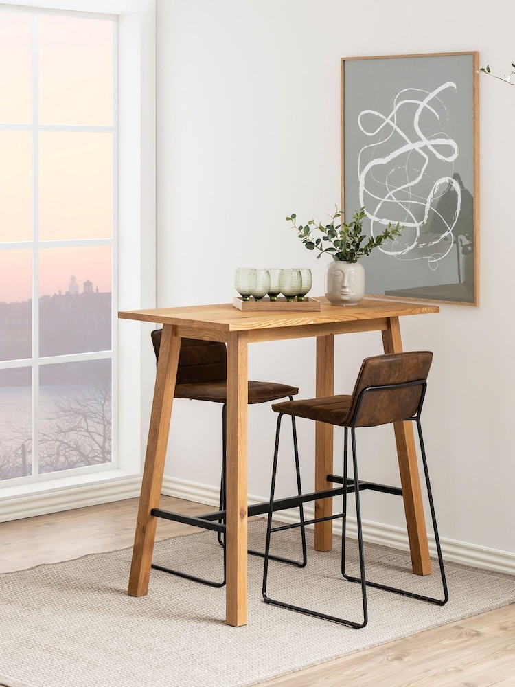 Actona Oak Chara Bar Table - Image 2 of 6