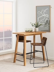 Actona Oak Chara Bar Table - Image 3 of 6