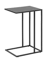 Actona Black Seaford Metal Side Table - Image 4 of 6