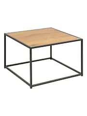 Actona Oak Seaford Metal Coffee Table - Image 5 of 6