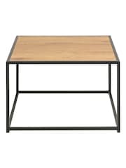 Actona Oak Seaford Metal Coffee Table - Image 6 of 6