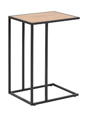 Actona Black Oak Seaford Metal Side Table - Image 5 of 6