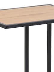 Actona Black Oak Seaford Metal Side Table - Image 6 of 6