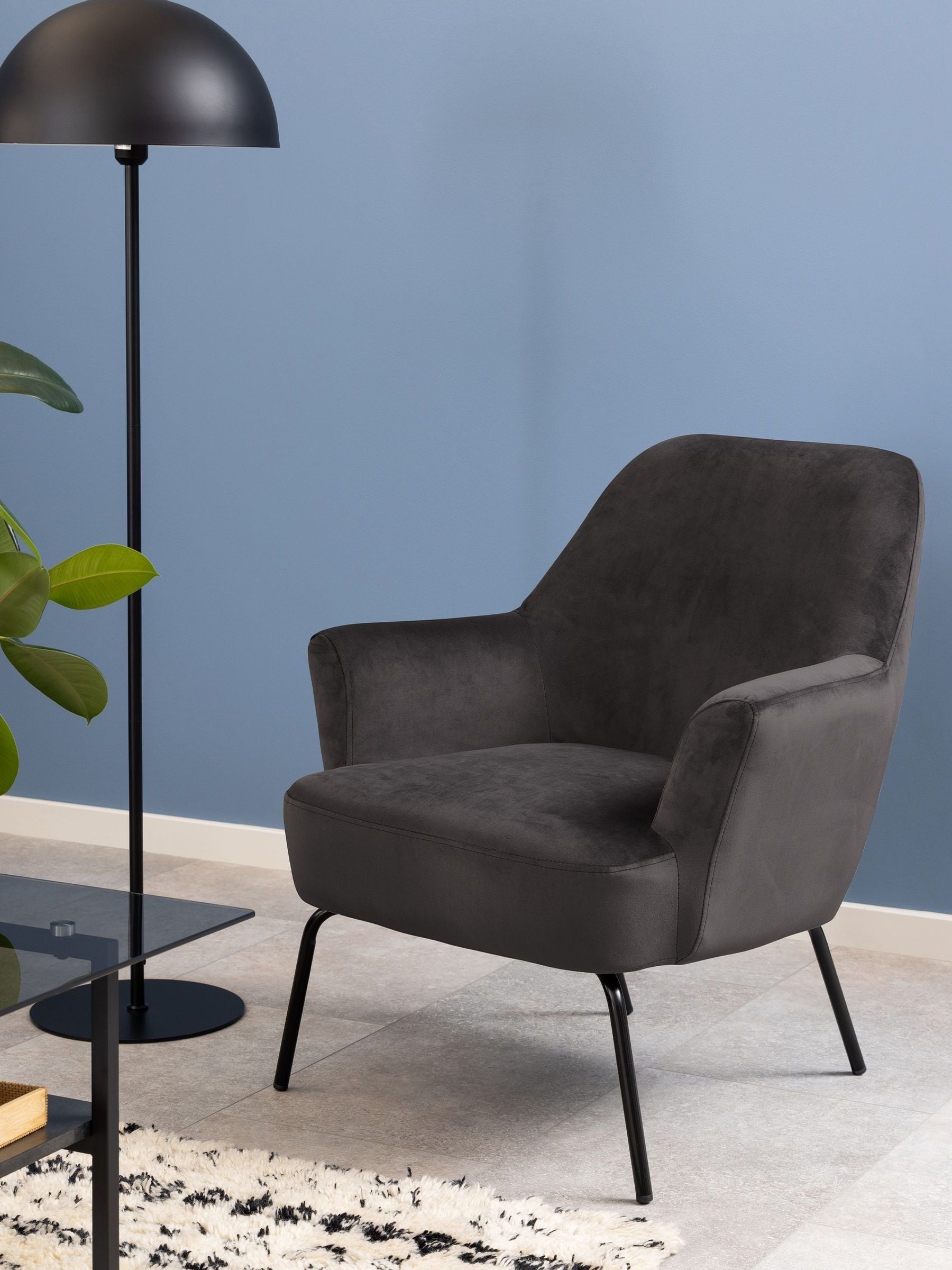 Furniture To Go Melissa Armchair Dark Grey Steel - Image 4