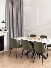 Actona Green Ines Dining Chair Set of 4 - Image 1 of 6