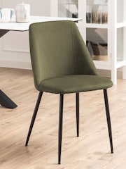 Actona Green Ines Dining Chair Set of 4 - Image 3 of 6