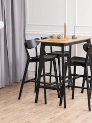 Actona Oak Roxby Bar Table - Image 1 of 6