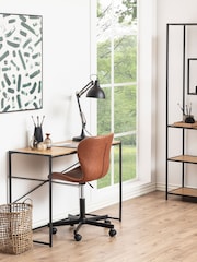 Actona Black Oak Seaford Desk - Image 1 of 6
