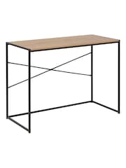 Actona Black Oak Seaford Desk - Image 2 of 6