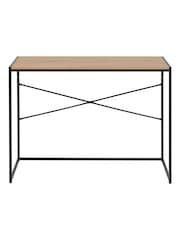 Actona Black Oak Seaford Desk - Image 3 of 6
