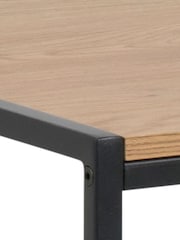 Actona Black Oak Seaford Desk - Image 5 of 6