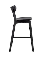 Actona Set of 2 Oak Roxby Bar Stools - Image 5 of 6