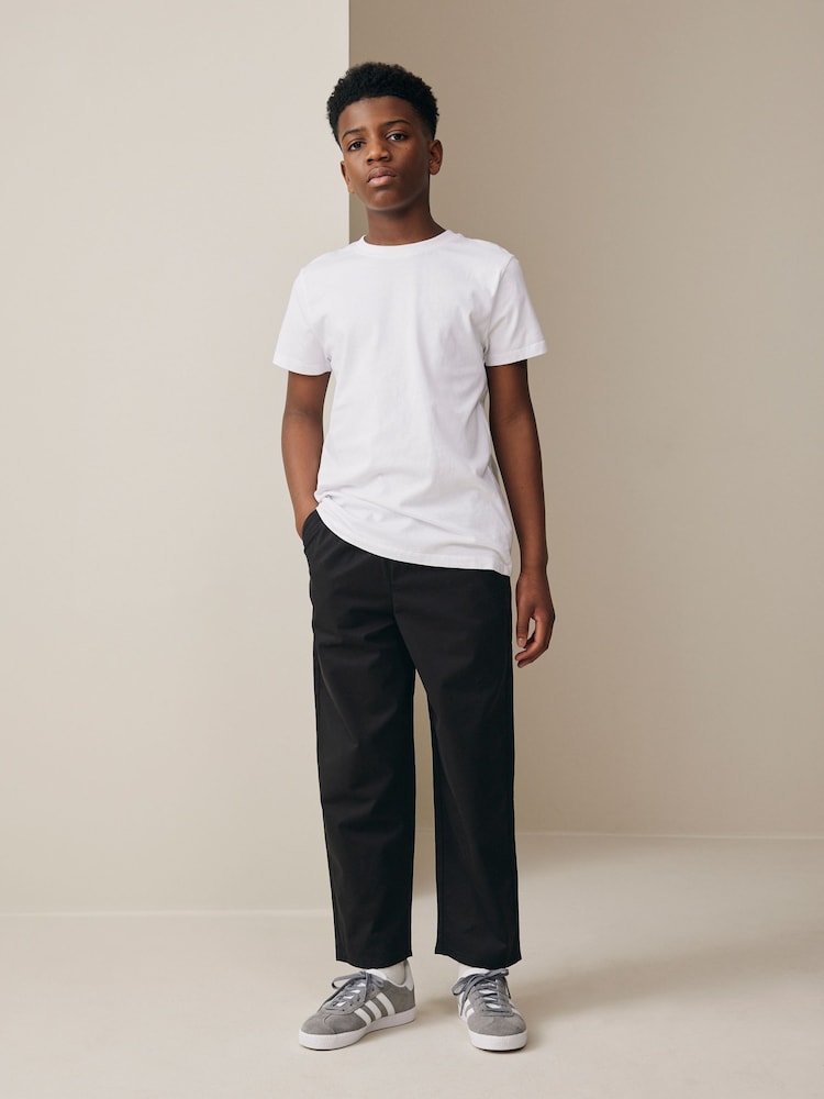 Crno - Povučene pletene pantalone (3-16godina) - Slika 2 od 6