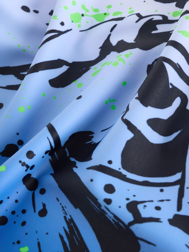 White/Blue Sonic Rash Vest (3-16yrs) - Image 4 of 4