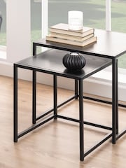 Actona Black Seaford Nest of Tables - Image 1 of 5