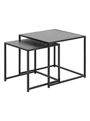 Actona Black Seaford Nest of Tables - Image 2 of 5
