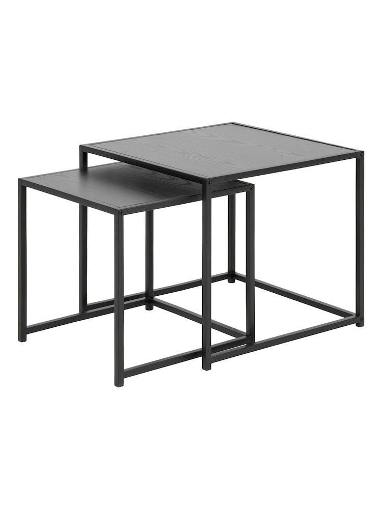 Actona Black Seaford Nest of Tables - Image 2 of 5