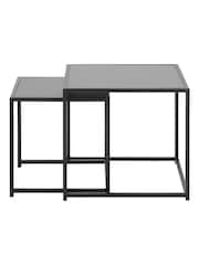 Actona Black Seaford Nest of Tables - Image 3 of 5
