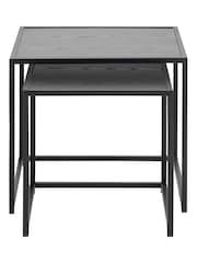 Actona Black Seaford Nest of Tables - Image 4 of 5