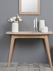 Actona Black Oak Woodstock 1 Drawer Desk - Image 2 of 6