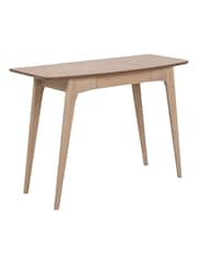 Actona Black Oak Woodstock 1 Drawer Desk - Image 3 of 6