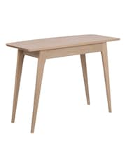 Actona Black Oak Woodstock 1 Drawer Desk - Image 5 of 6