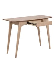 Actona Black Oak Woodstock 1 Drawer Desk - Image 6 of 6