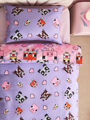 Pink Minecraft Duvet Cover and Pillowcase Set - Image 4 of 4