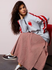 Grey Valentines Paris Heart Graphic Sweatshirt - Image 2 of 10