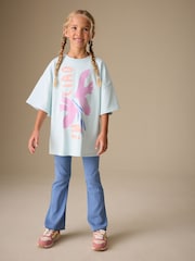Blue Graphic T-Shirt and Kick Flare Set (3-16yrs) - Image 1 of 4