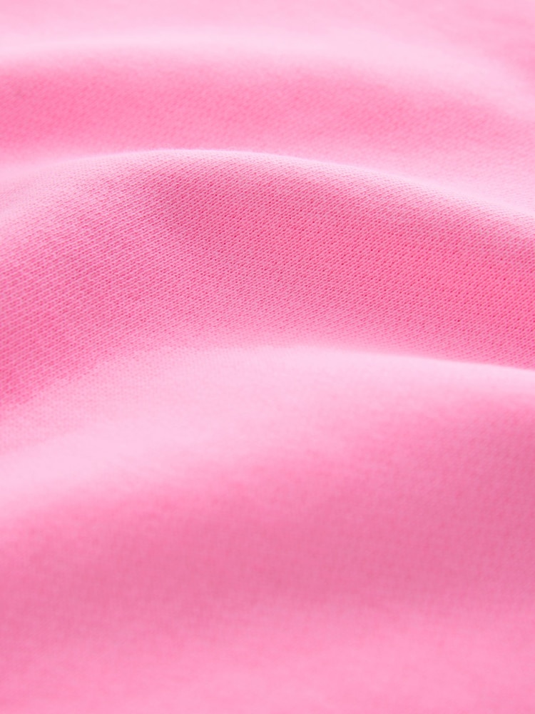 Fluro Pink Crew Neck Washed Sweatshirt - Image 8 of 8 Fluro Pink Crew Neck Washed Sweatshirt - Image 8 of 8