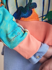 Pink Licence Elizabeth Power Printed Vase Cotton Sweatshirt - Image 6 of 9