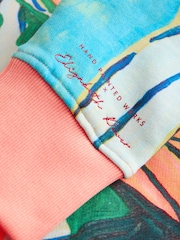 Pink Licence Elizabeth Power Printed Vase Cotton Sweatshirt - Image 9 of 9