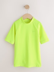Yellow Short Sleeve Rash Vest (1.5-16yrs) - Image 1 of 4