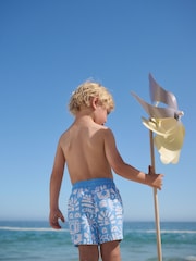 Blue Printed Swim Shorts (3mths-7yrs) - Image 3 of 4