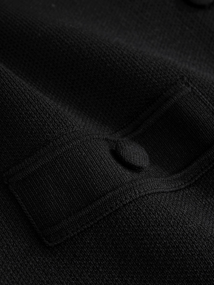 Noir - Gilet élégant en maille boutonné - Image 3 de 3