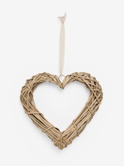 Natural Wicker Heart Wreath - Image 4 of 5