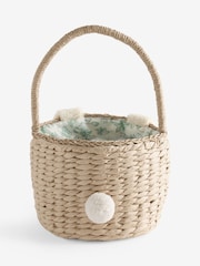 Natural Bunny Woven Paper Treasure Hunt Treat Basket - Image 2 of 3