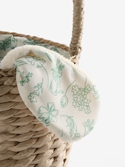 Natural Easter Bunny Woven Paper Treasure Hunt Treat Basket - Image 6 of 6