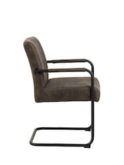Actona Grey Adele Dining Chair Set of 2 - Image 5 of 6