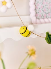 Yellow Spring Felt Daisy and Bee Garland - Image 2 of 2