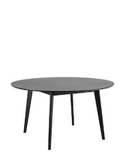 Actona Black Roxby 4 Seater Round Dining Table - Image 5 of 6